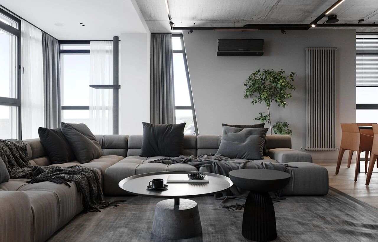 现代高级灰 / 住宅空间设计|空间|家装设计|六品设计 - 原创作品 - 站酷 (ZCOOL)