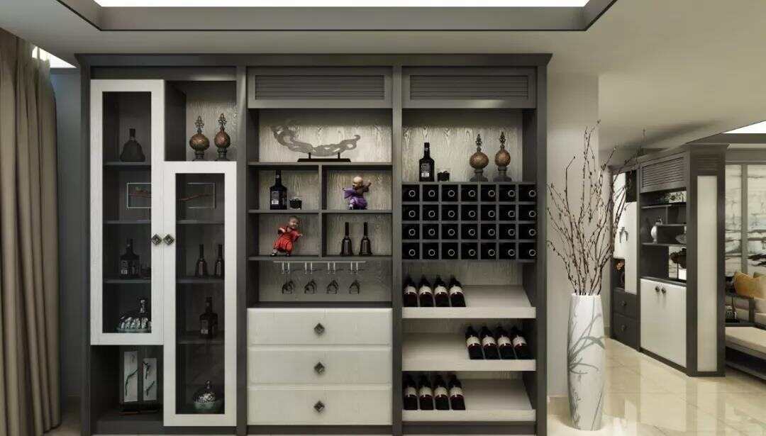 轻奢中式酒柜有什么装饰方法  酒柜的设计技巧是什么
