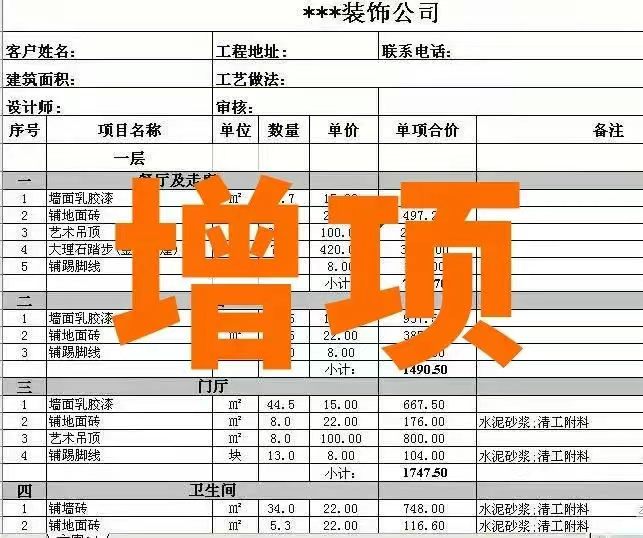 恶意增项图片