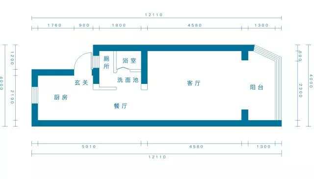 42m²一居室轻奢-户型