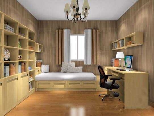 采用全部木质的原材料设计房间，让人有一种大自然的感觉