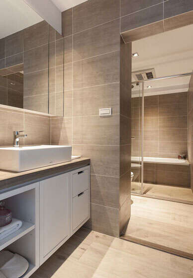 60平米一居室卫浴空间三分离设计图
