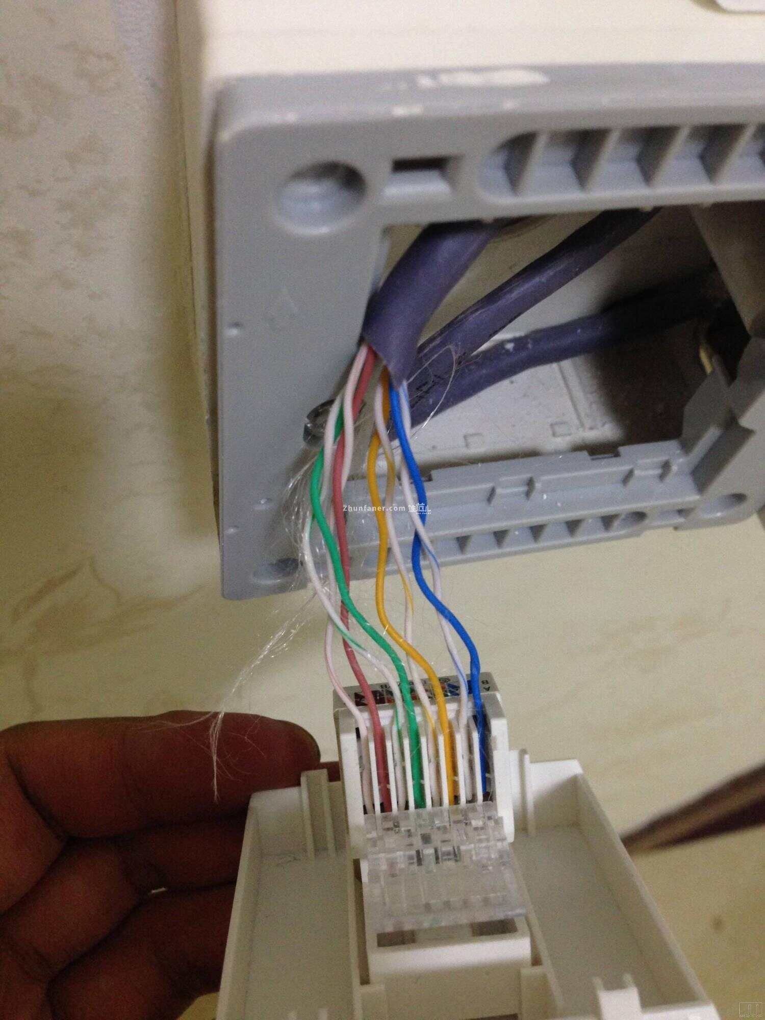 4芯网线插座接法图片