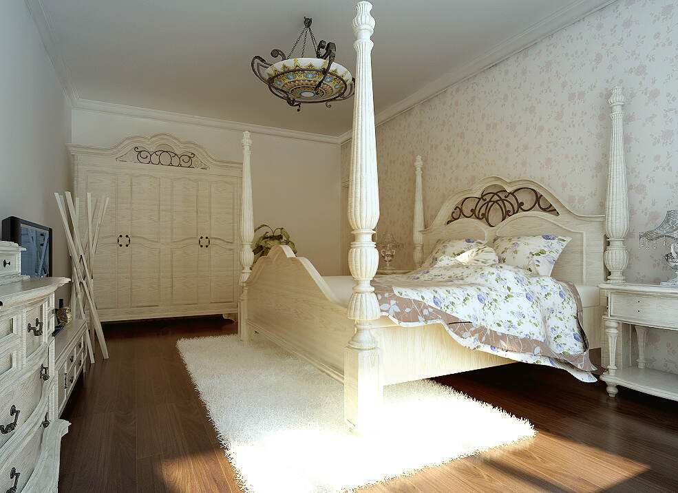 60平宜家风格小户型卧室装修效果图