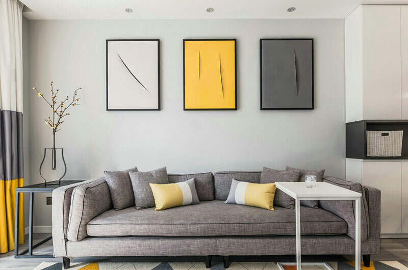 现代风格沙发背景墙图片