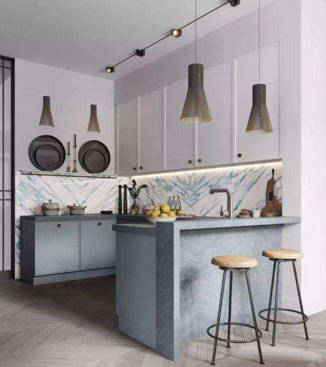 厨房装饰整体设计效果图  厨房装饰设计成为家居设计的重点之一
