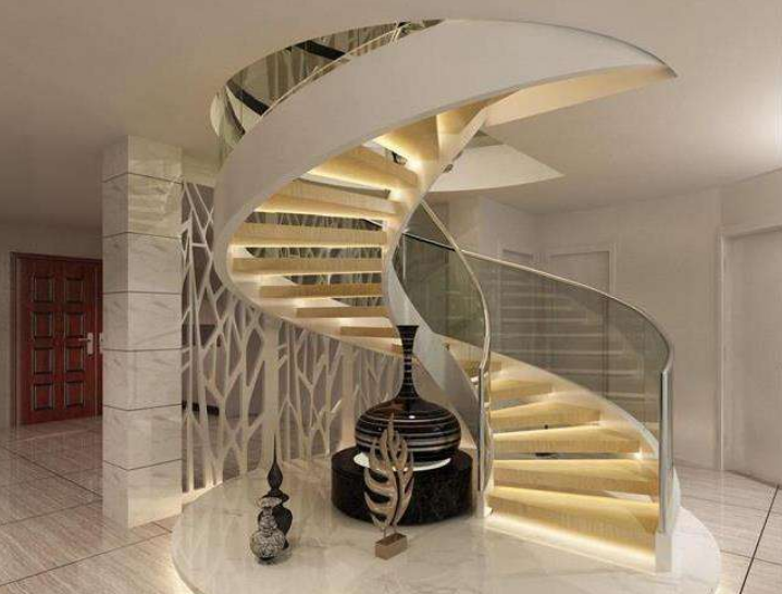 别墅装修设计旋转楼梯价格多少 旋转楼梯尺寸是多少