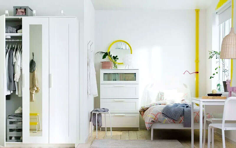 简约纯白宜家风格温馨卧室设计