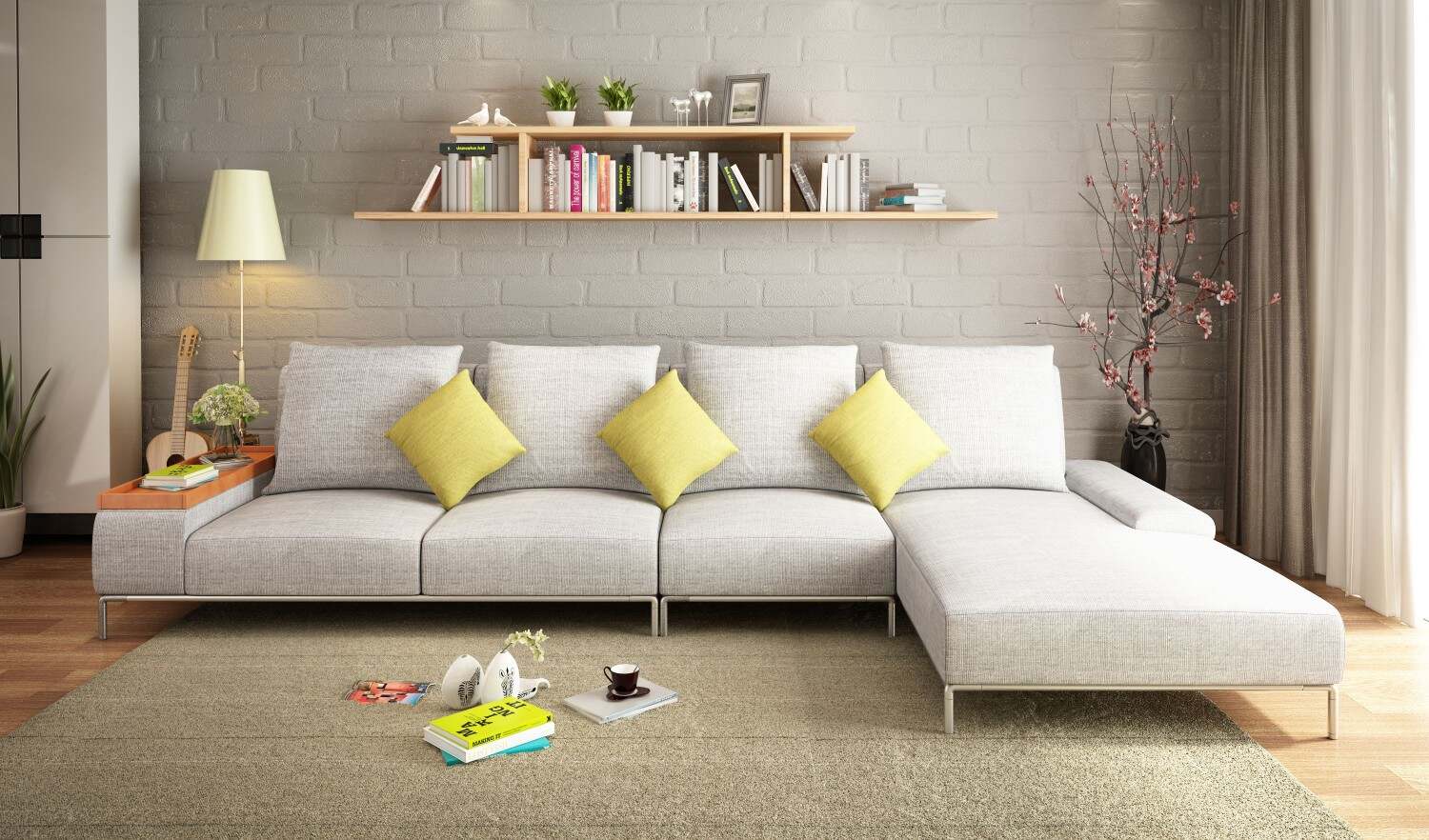 正方形客厅是否适合L型沙发有哪些摆法