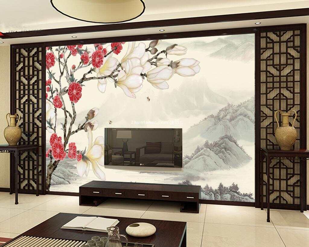 新中式背景墙如何？新中式电视背景墙墙纸的特点？