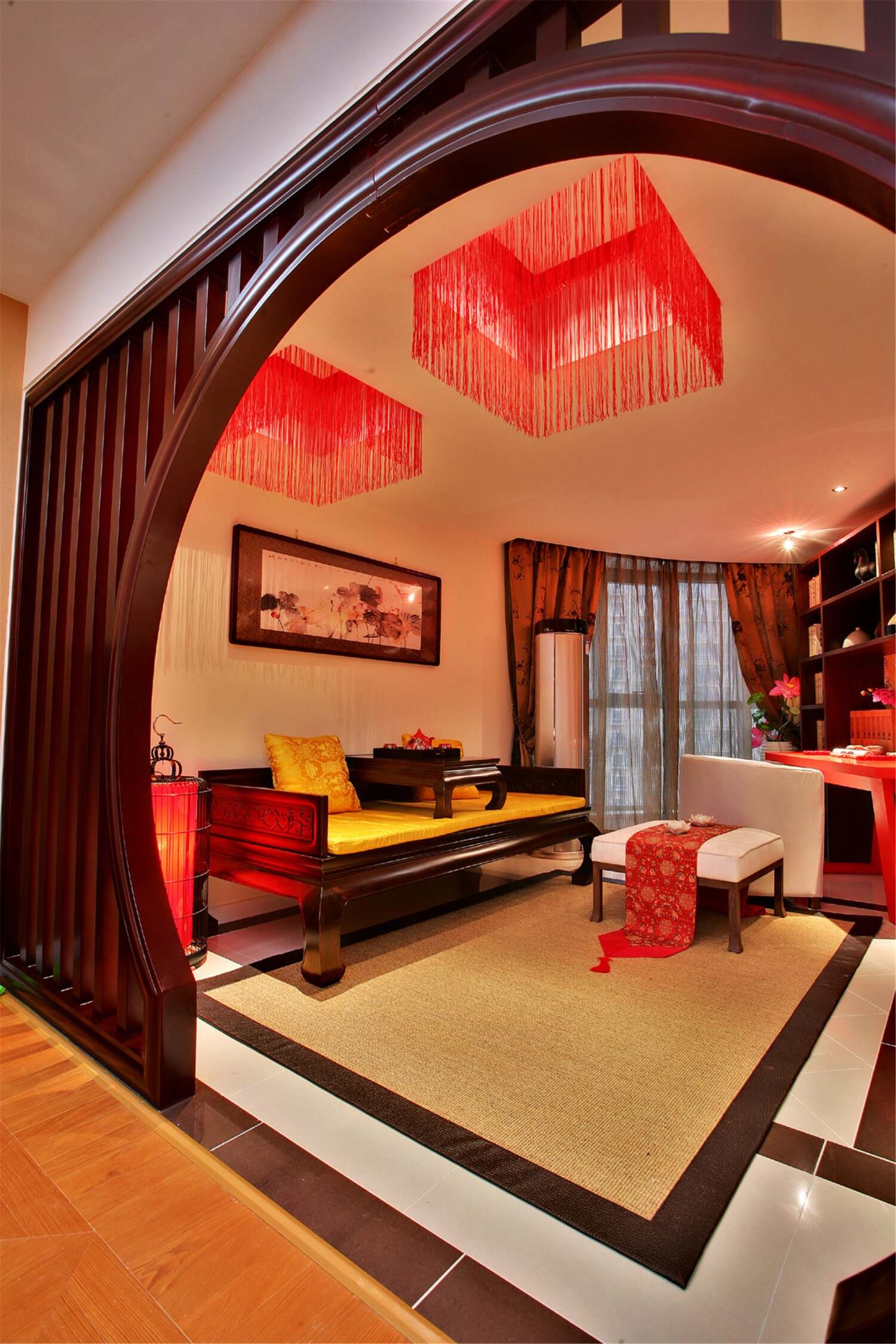 西山林语-新中式 - 中式风格两室一厅装修效果图 - 邹尛攀设计效果图 - 躺平设计家