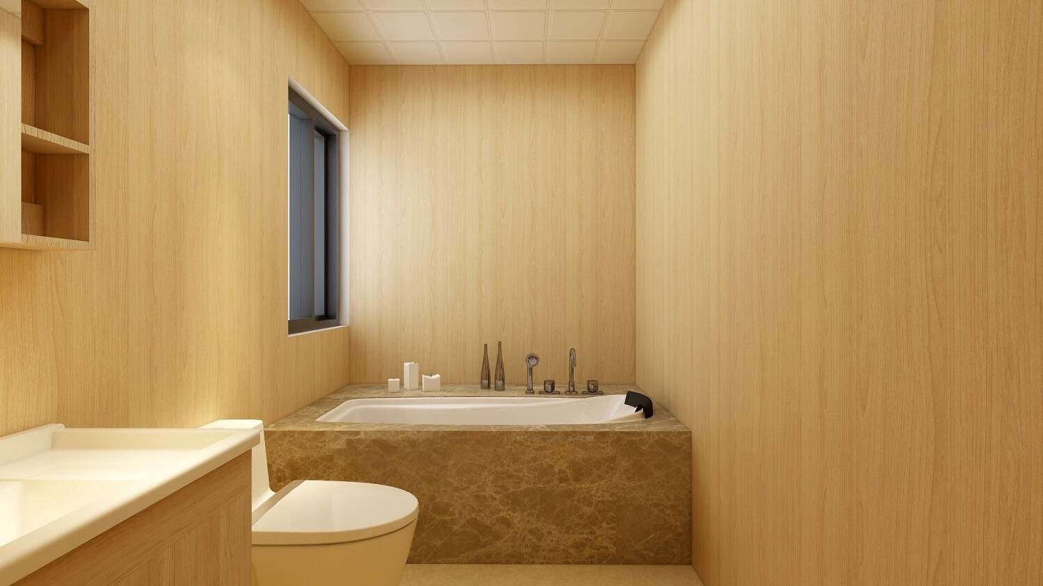 日式风格浴室设计图 – 设计本装修效果图