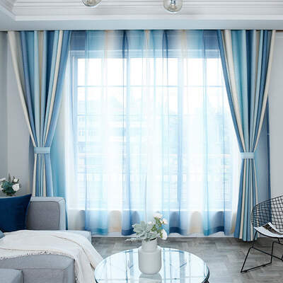地中海风格客厅里面窗帘颜色怎么搭配呢