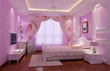 女孩卧室颜色挑选不单一  除了公主粉还有其他颜色