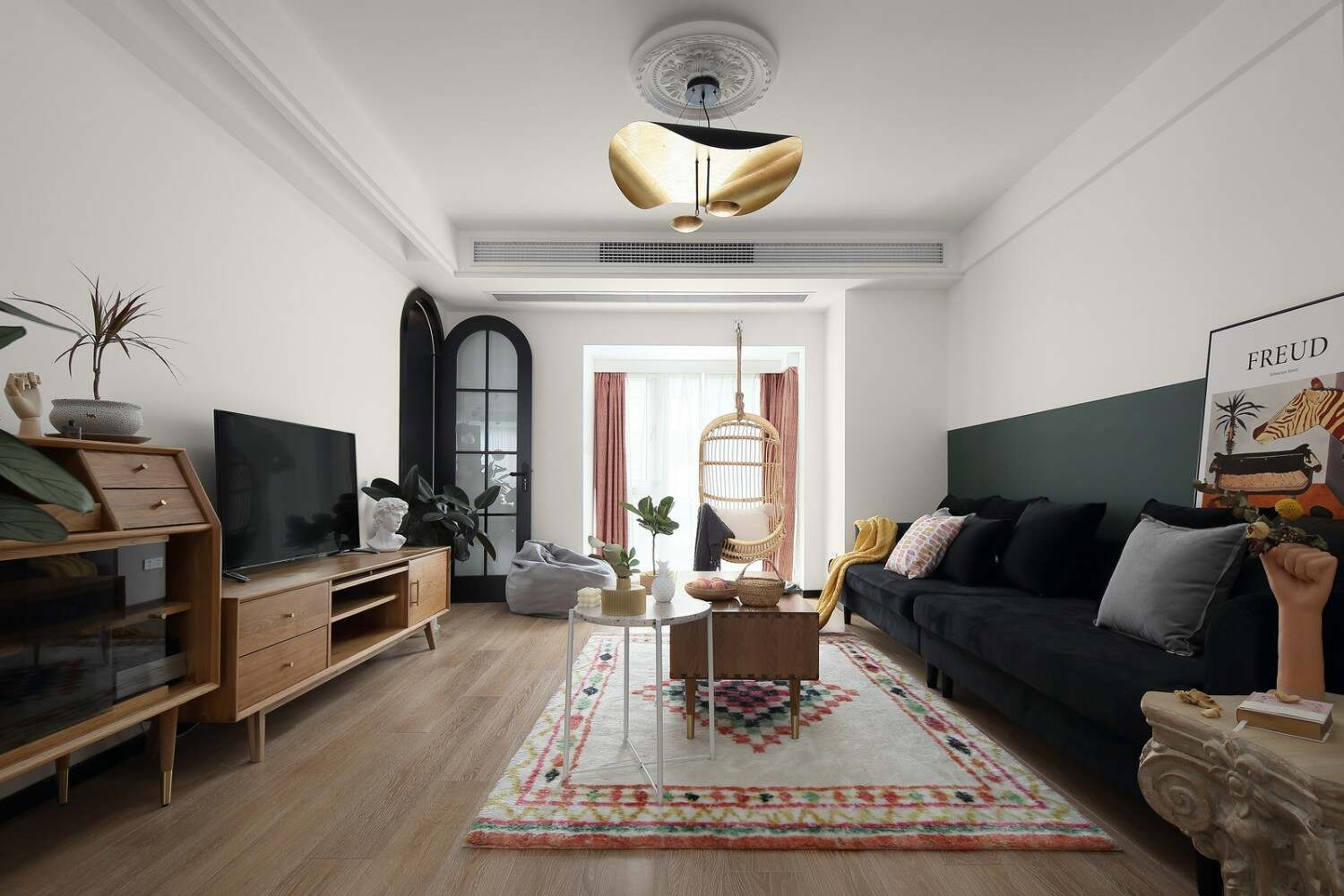 北欧风格三居室客厅装修效果图