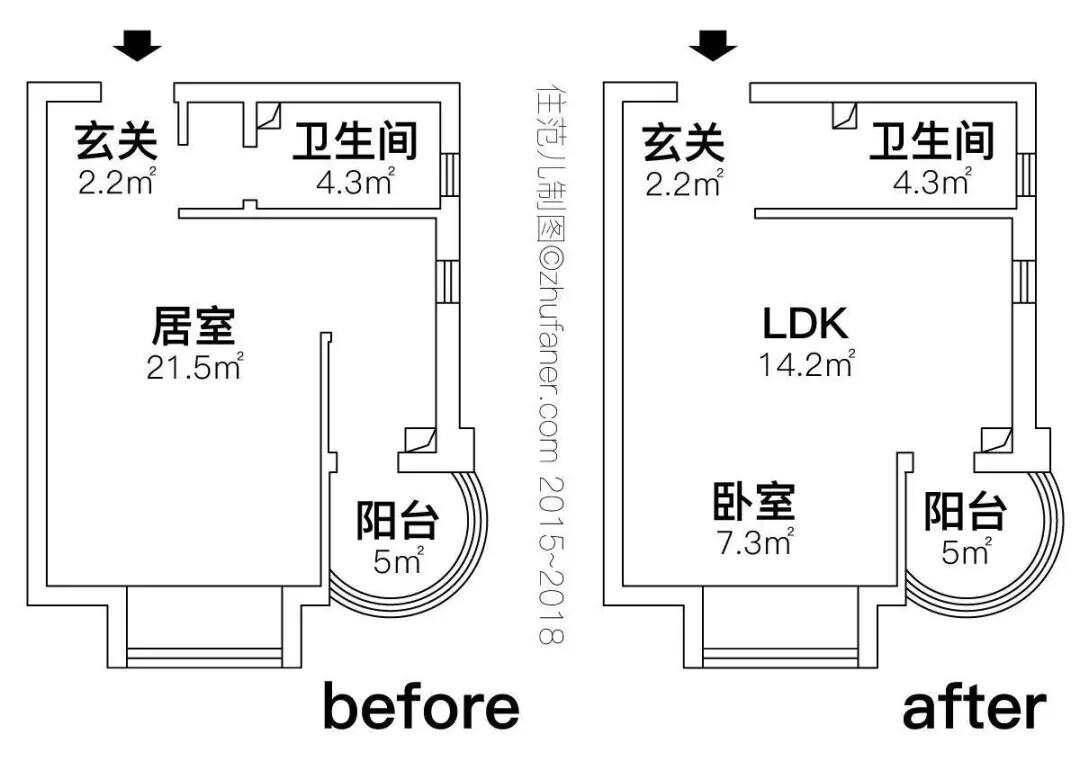 30m²一居室宜家-户型