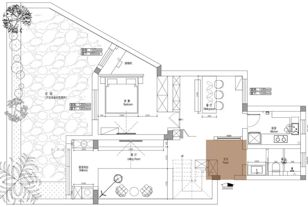 150m²四居室现代简约-户型