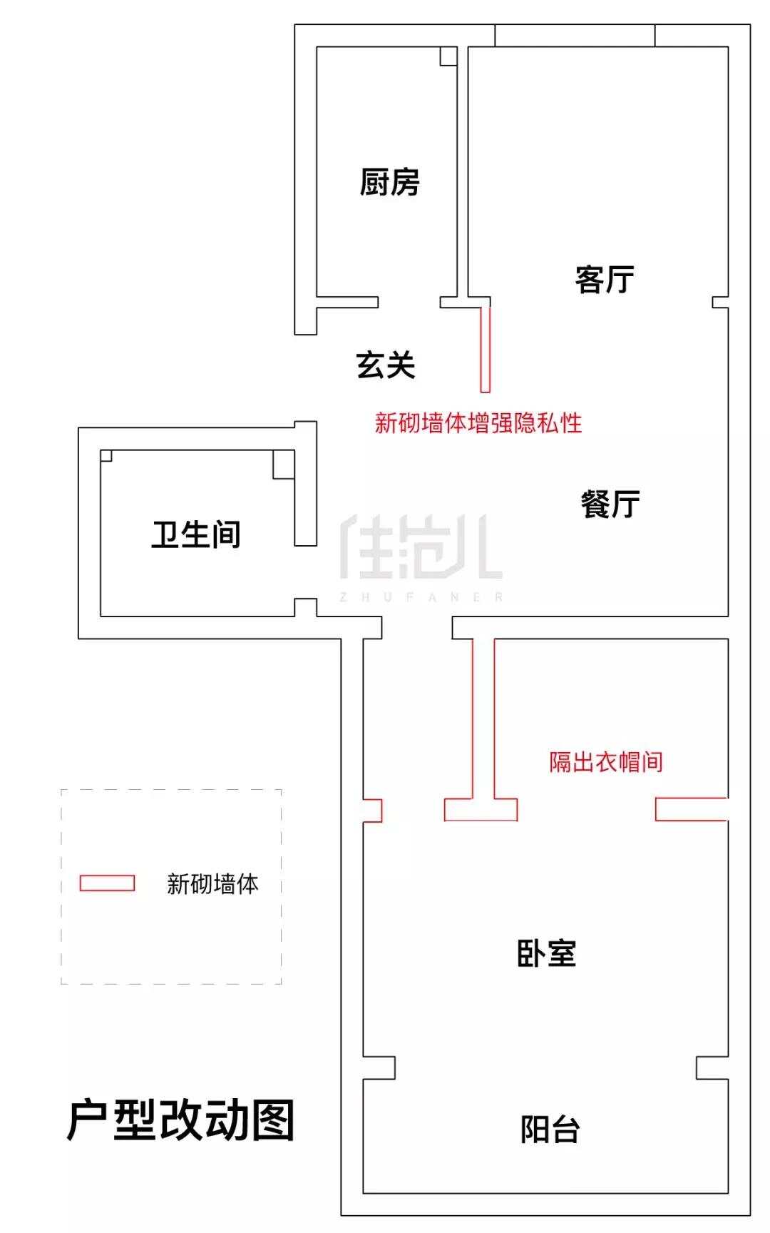 50m²一居室田园-户型