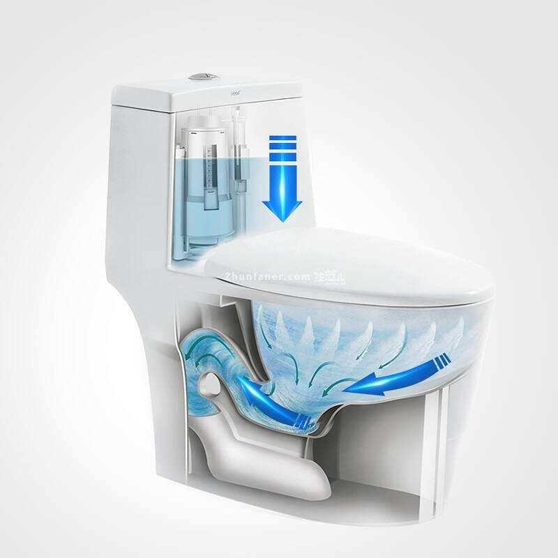 漩涡式虹吸马桶结构图图片