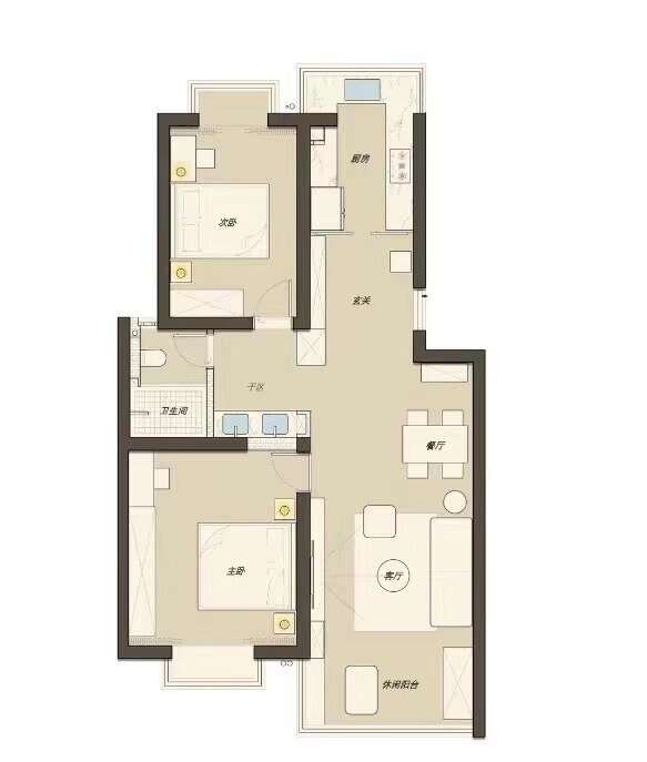 350m²四居室轻奢-户型