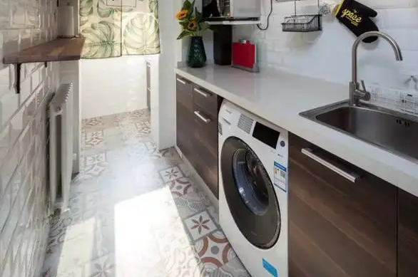 厨房装修设计洗衣机可以吗 洗衣机放在卫生间如何